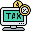 Online tax icon 64x64