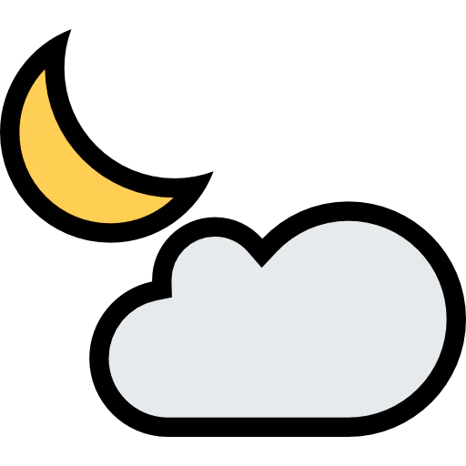 Cloudy night icon