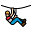 Zip line ícono 64x64