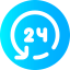 24 hours icon 64x64