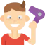 Drying hair icon 64x64