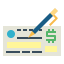 Cheque icon 64x64