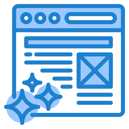 Website design biểu tượng