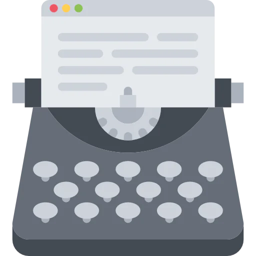 Typewriter icon