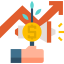 Growth chart icon 64x64