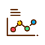 Line chart icon 64x64