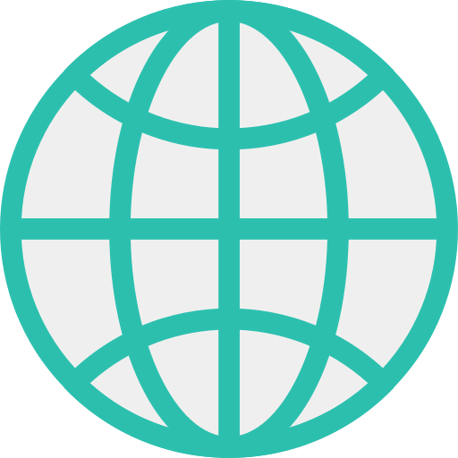 Globe grid icon