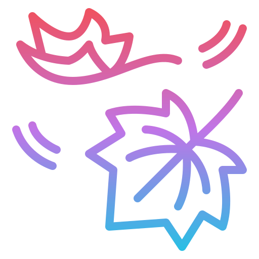 Leaf fall icon