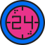 24 hours アイコン 64x64