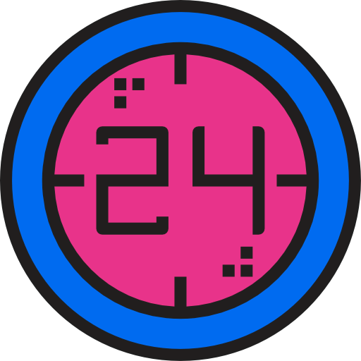24 hours Ikona