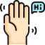 Waving hand icon 64x64