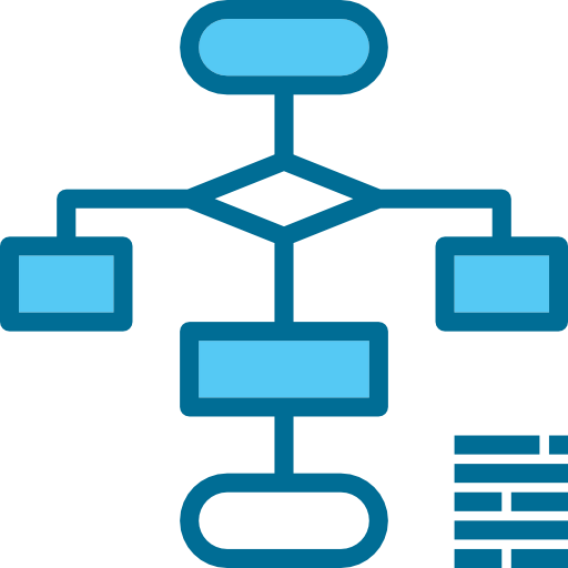 Flow chart icon