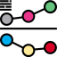 Line chart icon 64x64