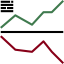 Line chart icon 64x64