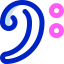 Bass clef Ikona 64x64