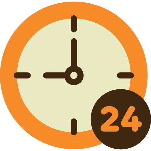 24 hours icon