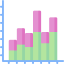 Bar chart icon 64x64