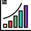 Bar chart icon 64x64