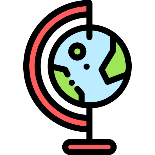 Earth globe icon