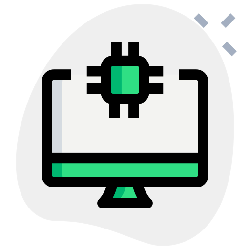 Desktop computer icon