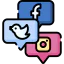Social networks icon 64x64