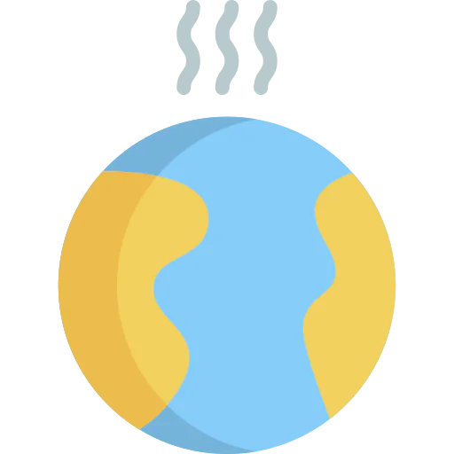 Global warming icon