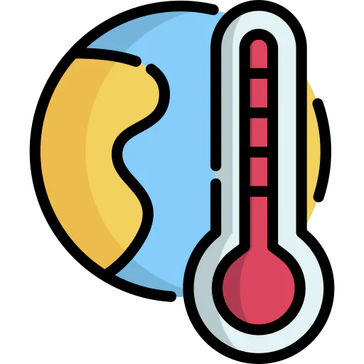 Global warming icon