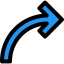 Curve arrow icon 64x64
