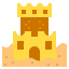 Sand castle icon 64x64