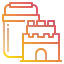 Sand castle icon 64x64