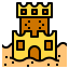 Sand castle icon 64x64