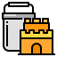 Sand castle icon 64x64