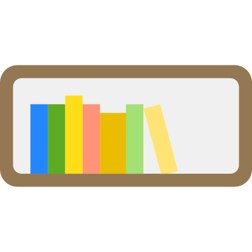 Book shelf icône