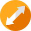 Diagonal arrow іконка 64x64