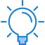 Idea bulb icon 64x64