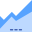 Area chart icon 64x64