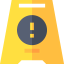 Caution sign icône 64x64