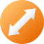 Diagonal arrow icon 64x64
