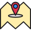 Map and location icon 64x64