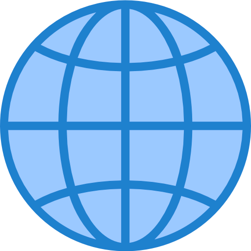 Globe grid icône