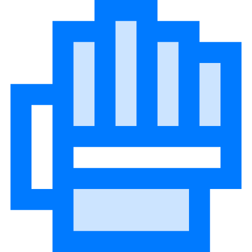 Robotic hand icon