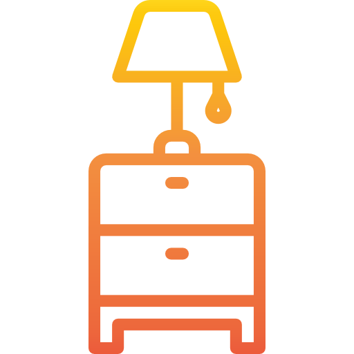 Bedside table icon