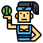 Tennis player icon 64x64