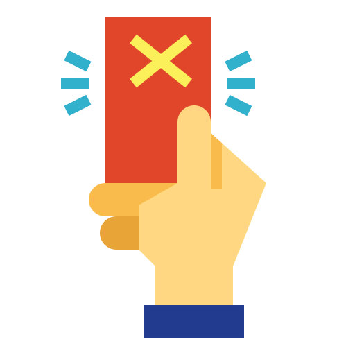 Red card icon