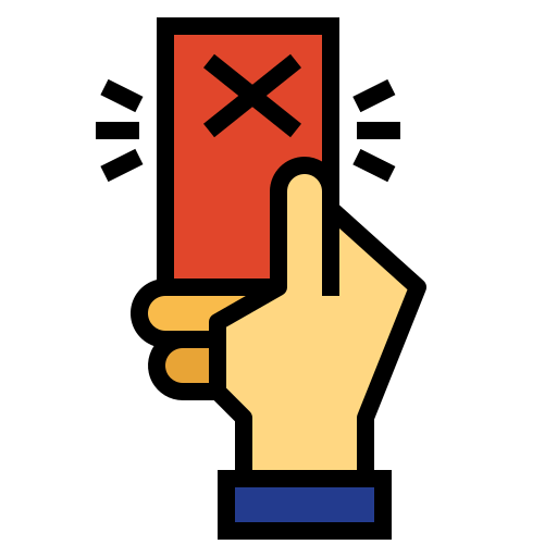 Red card icon