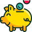 Piggy bank icon 64x64