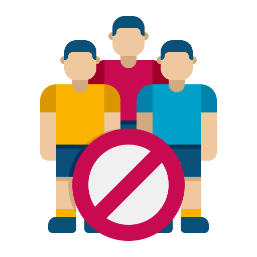 Avoid crowds icon