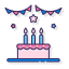Birthday cake icon 64x64