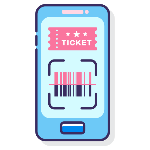 Ticket scanning icon