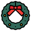 Christmas wreath icon 64x64